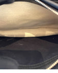 Balenciaga Navy Pochette Bag Beige Canvas/Black Leather Trim