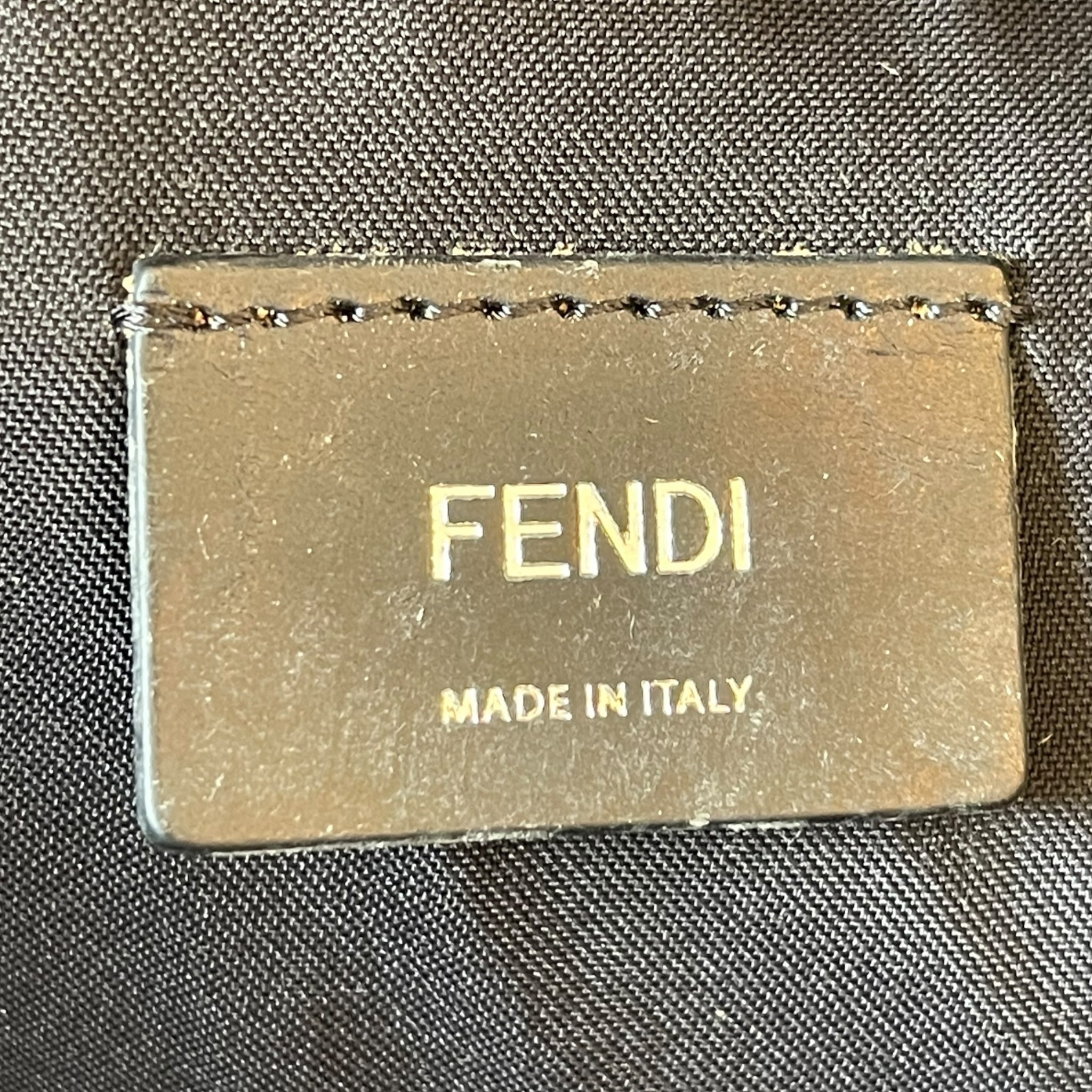 Fendi Black Nylon and Leather Monster Eyes Backpack