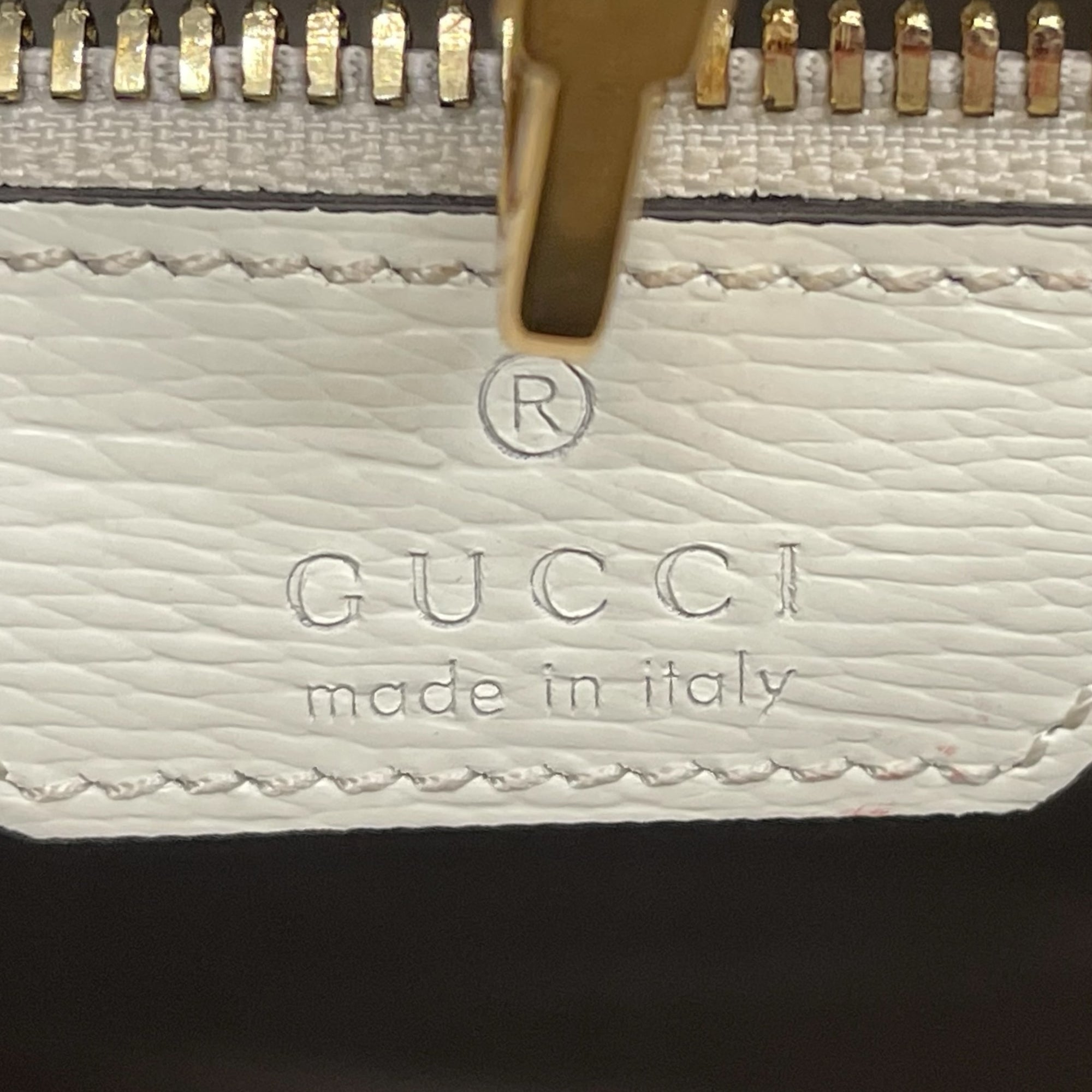 Gucci Tiger Shanghai Savanah Textured White Chalky Multicolor Tote