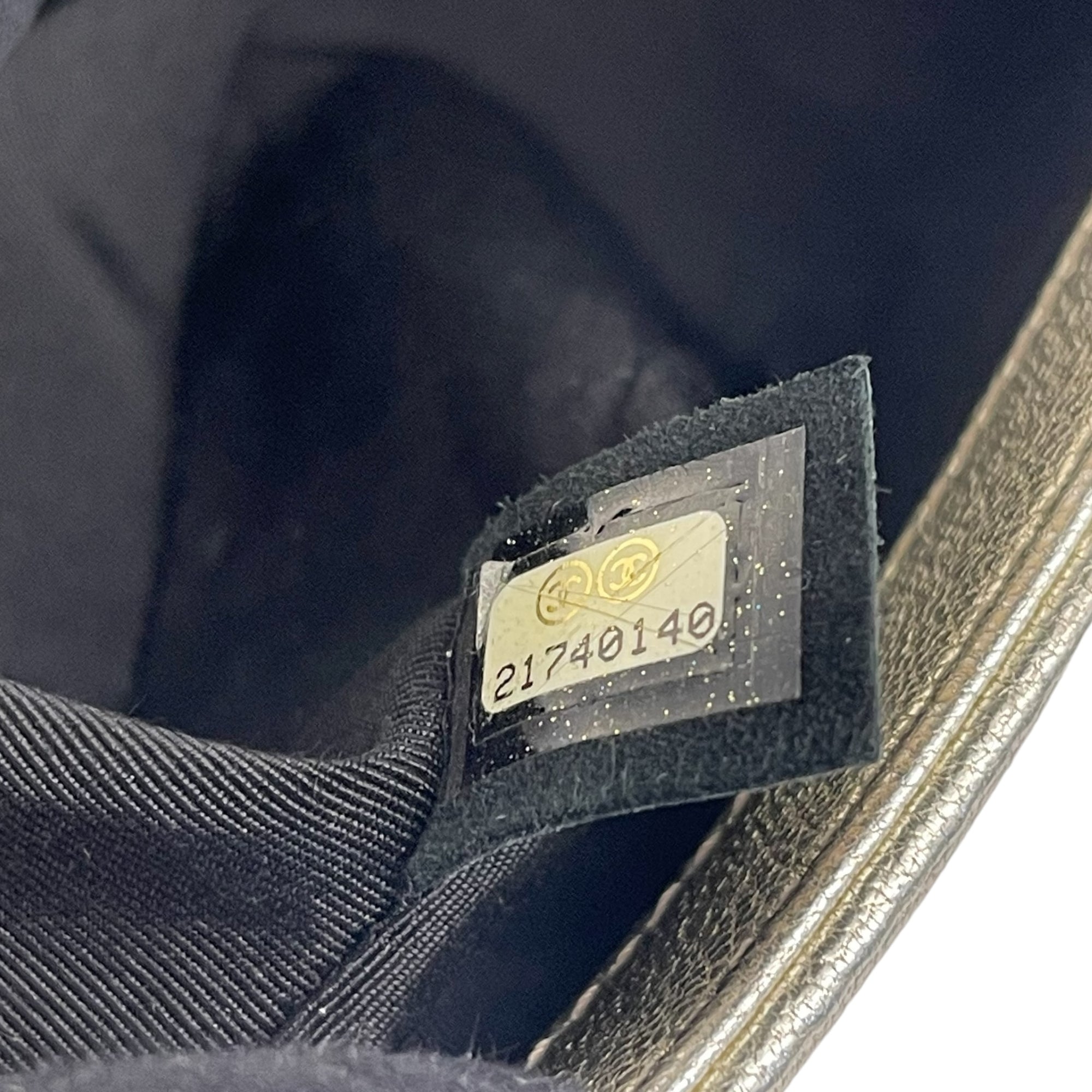 Chanel Boy Black &amp; Metallic Gold Bi-color Small Bag