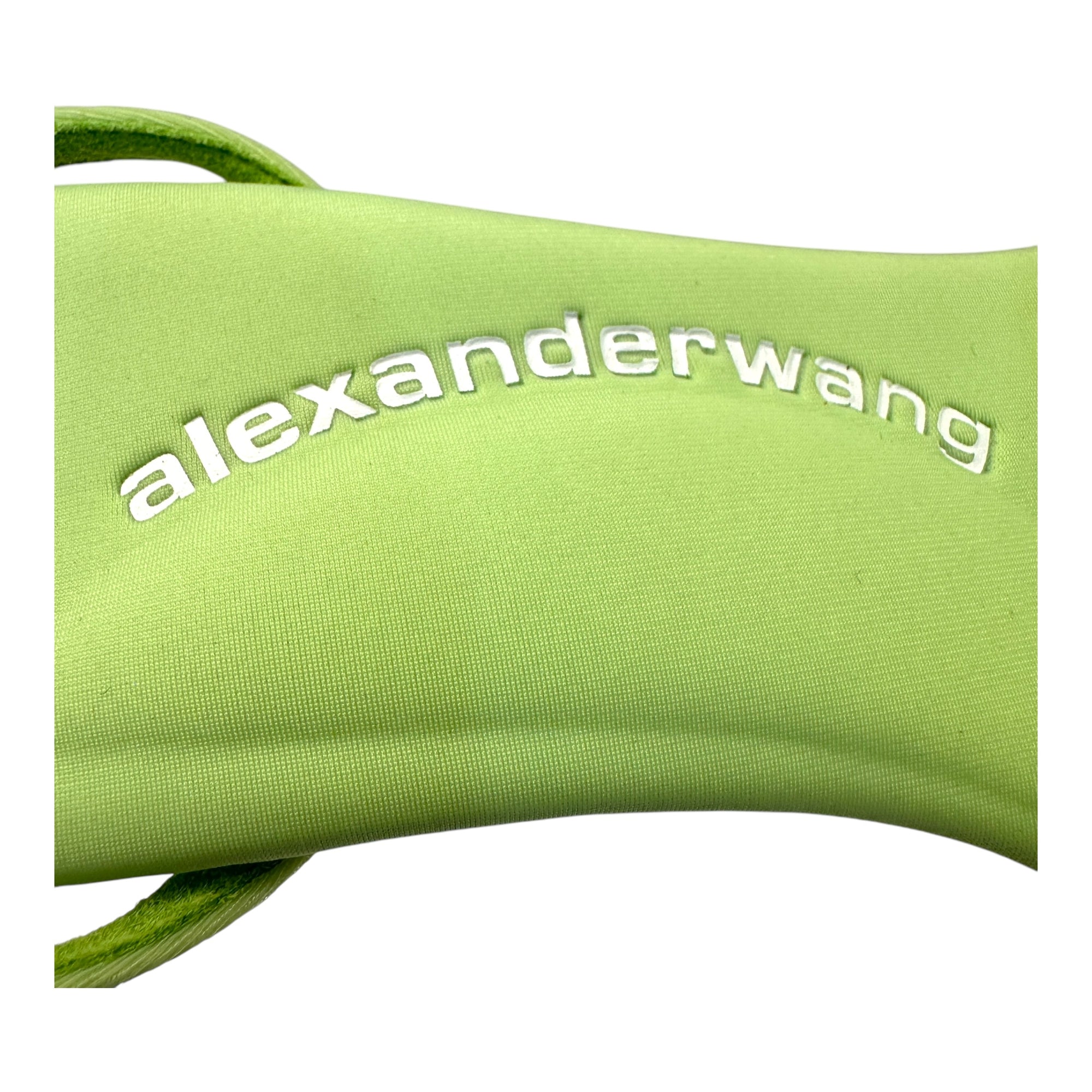 Alexander Wang Green Tie Up Sandals  EU 38