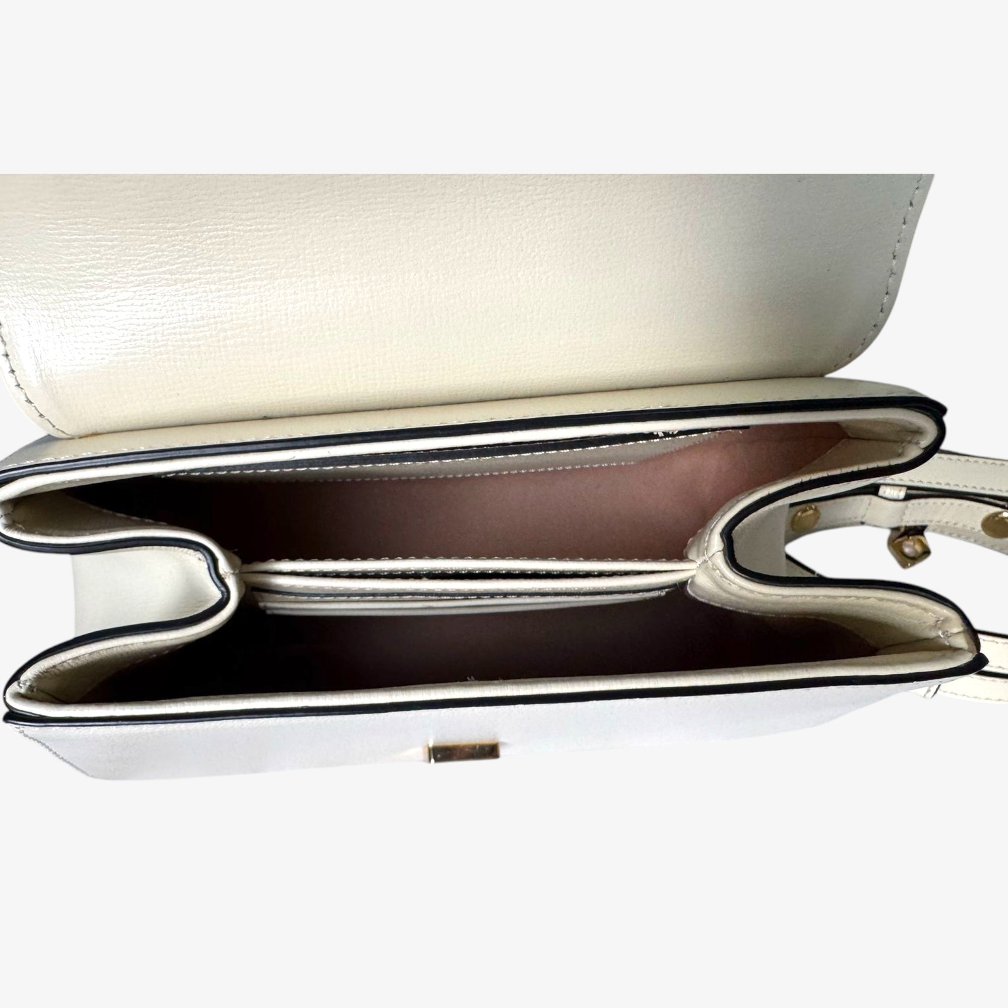 Gucci Horsebit 1955 Mini Top Handle Bag in White Leather