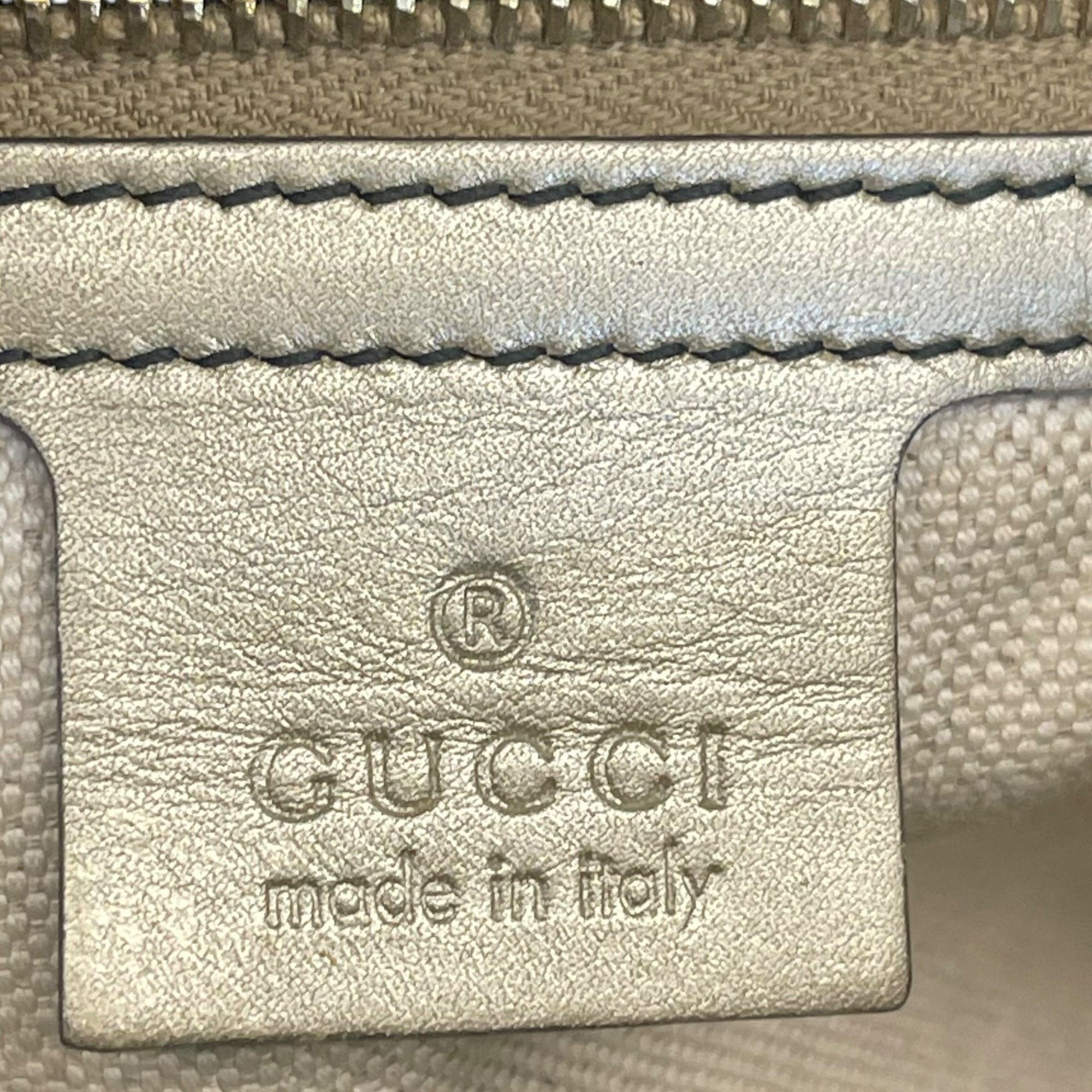 Gucci Beige Metallic Guccissima Leather Large Emily Chain Shoulder Bag