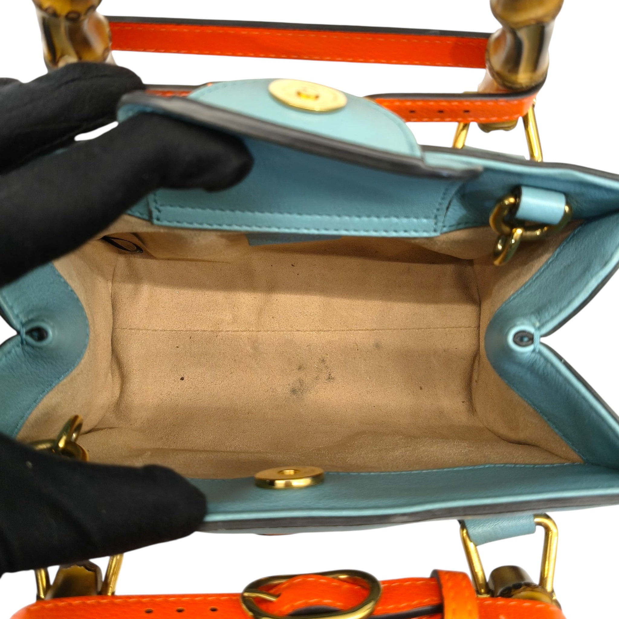 Gucci Mint Green Mini Diana Tote