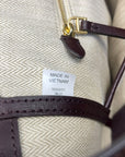 Tory Burch Burgundy Leather Emerson Tote Bag
