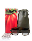 LOEWE EYEWEAR Aviator-style tortoiseshell acetate sunglasses