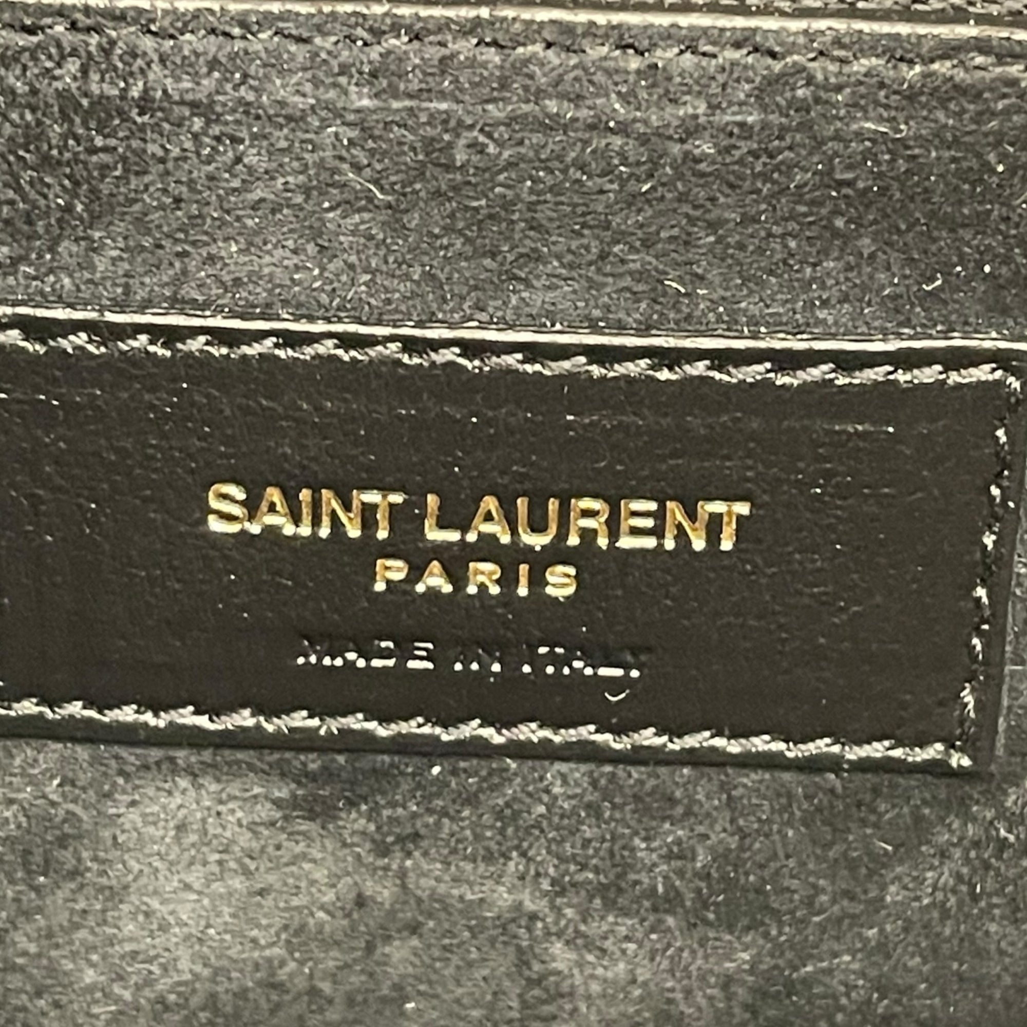 Saint Laurent Le 5 à 7 Black Smooth Leather Hobo Bag