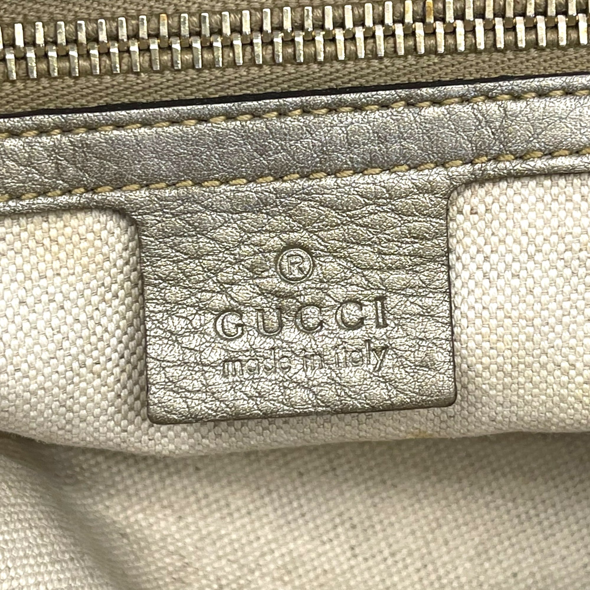 Gucci Bamboo Shopper Medium Leather Tote Bag