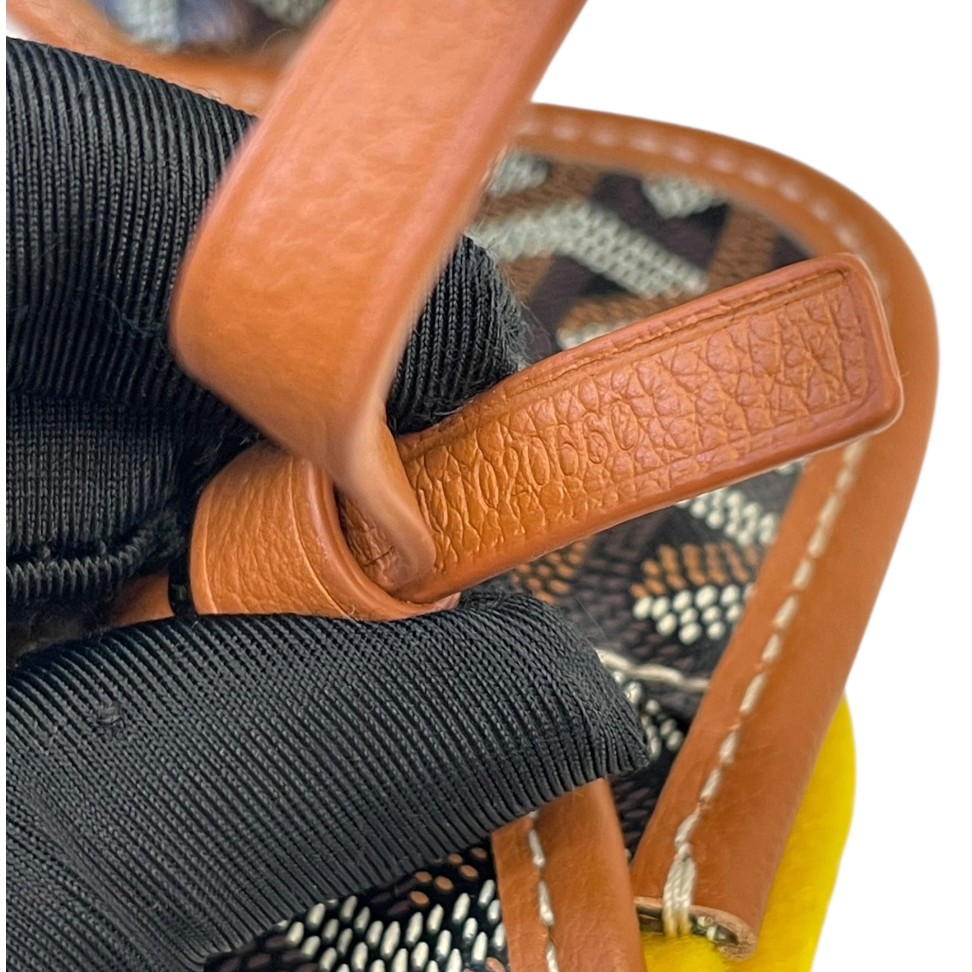 Goyard Anjou Mini Tote Black/Tan Goyardine