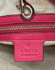 Gucci Medium Soho Chain Tote Fuchsia Pebbled Leather