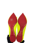 Christian Louboutin Neon Green Mesh Flats EU 38