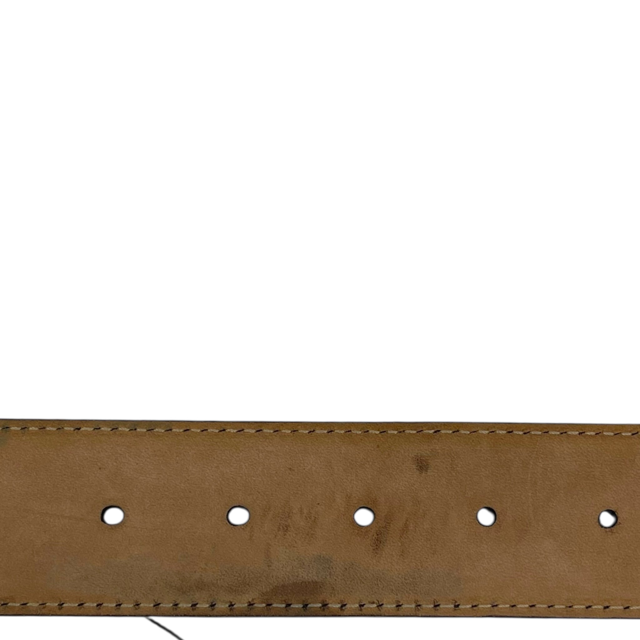 Buy Gucci Guccissima Blue Leather Interlocking G Buckle Belt 100cm