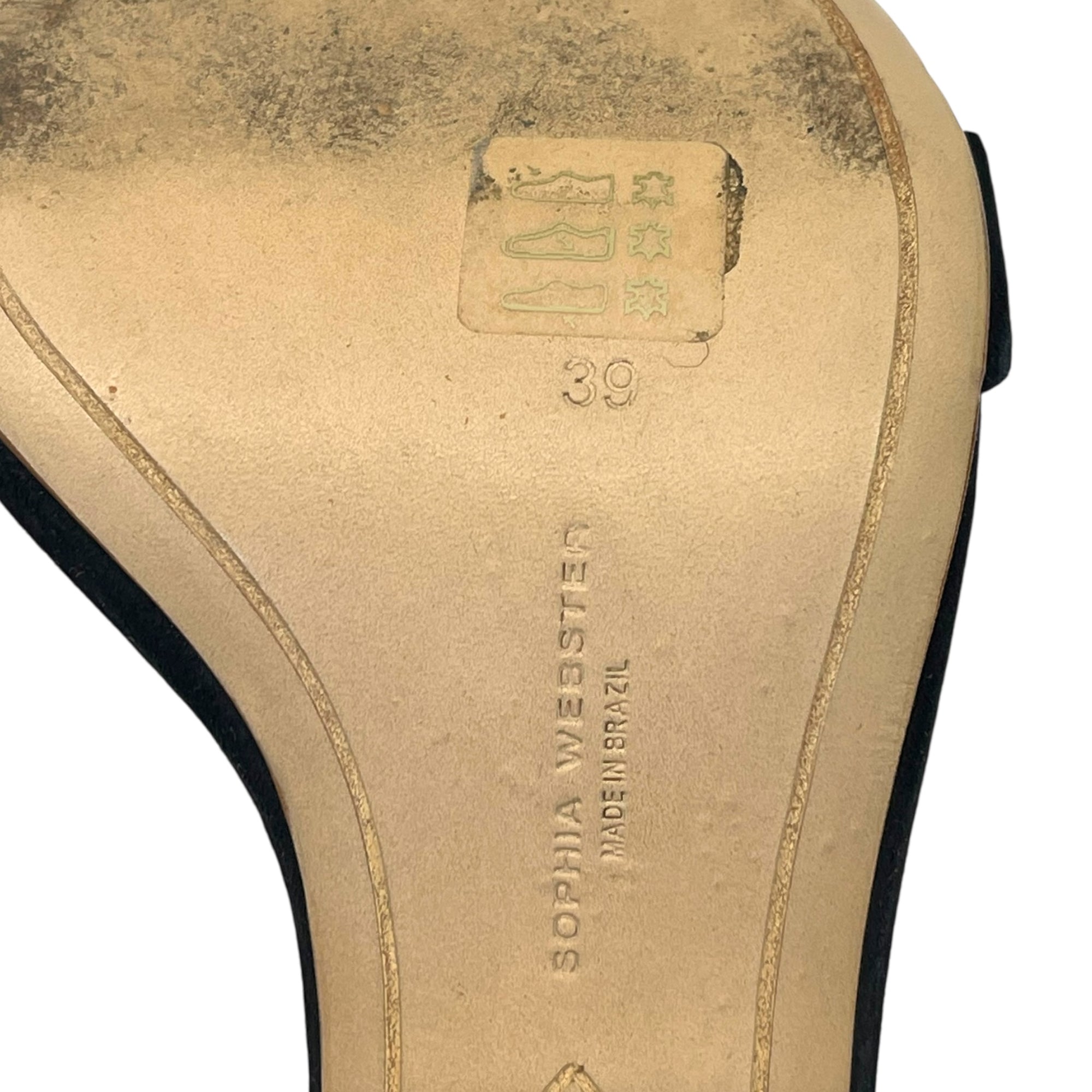 Sophia Webster Evangeline Winged Black Heels EU 39