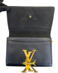 Louis Vuitton Chain Louise GM bag Black Leather