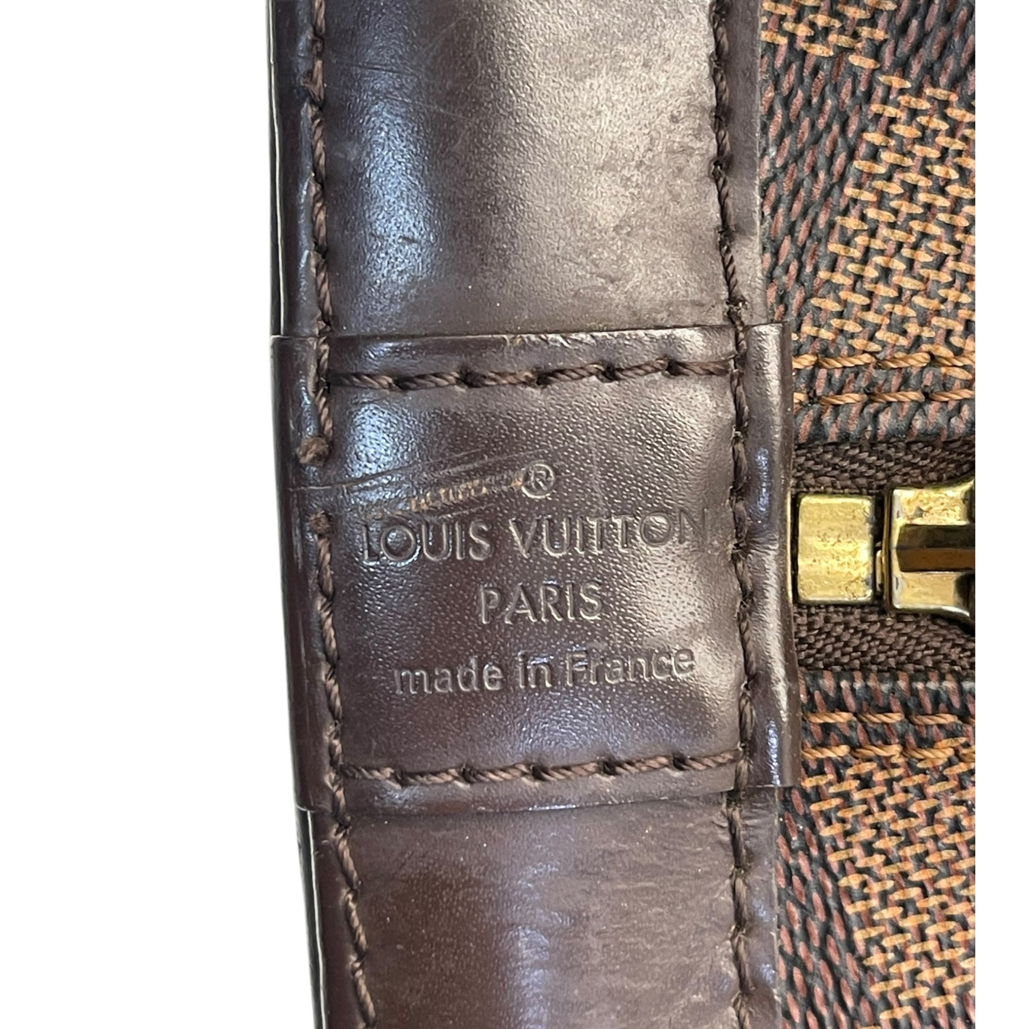 Louis Vuitton Alma PM Bag Damier Ebene Canvas