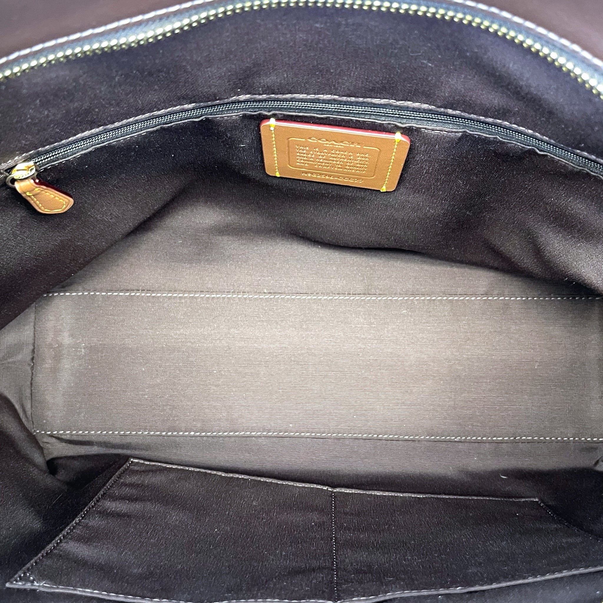 Coach Station Tote Bag Vintage Brown Suede