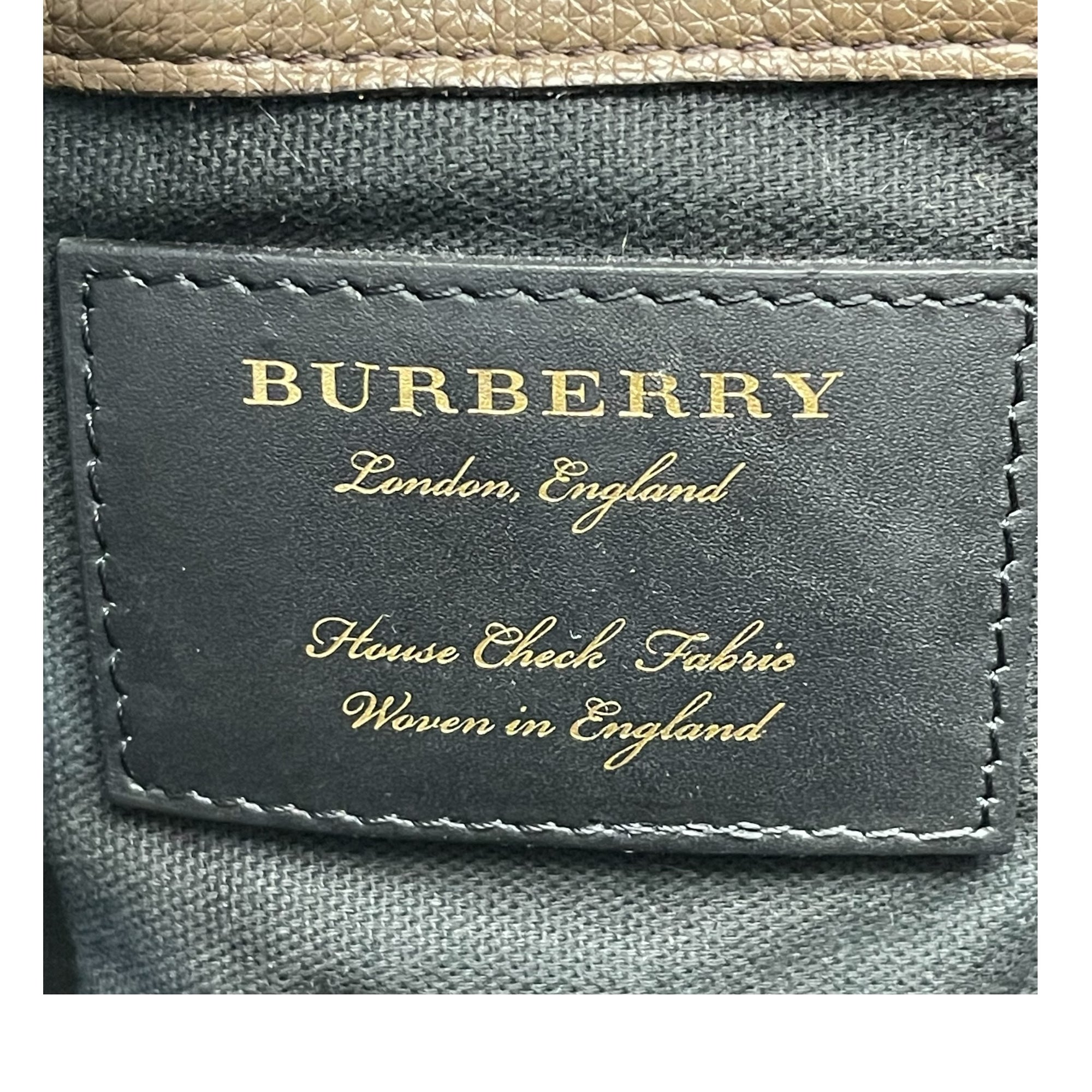 Burberry Mason House Check Canvas And Leather Diaper Tote Bag