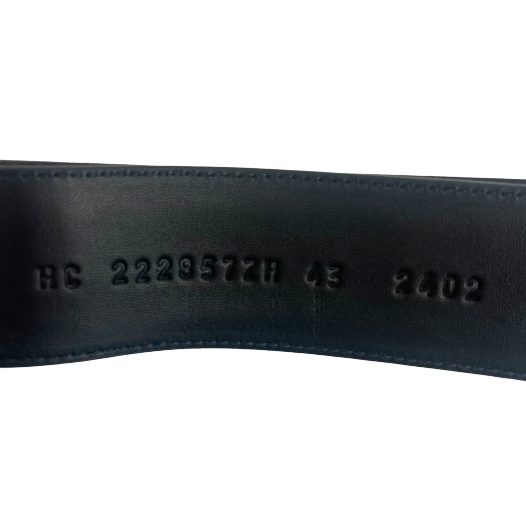 Hermes Dual Tone Chypres Noir/Naturel Size EU 43