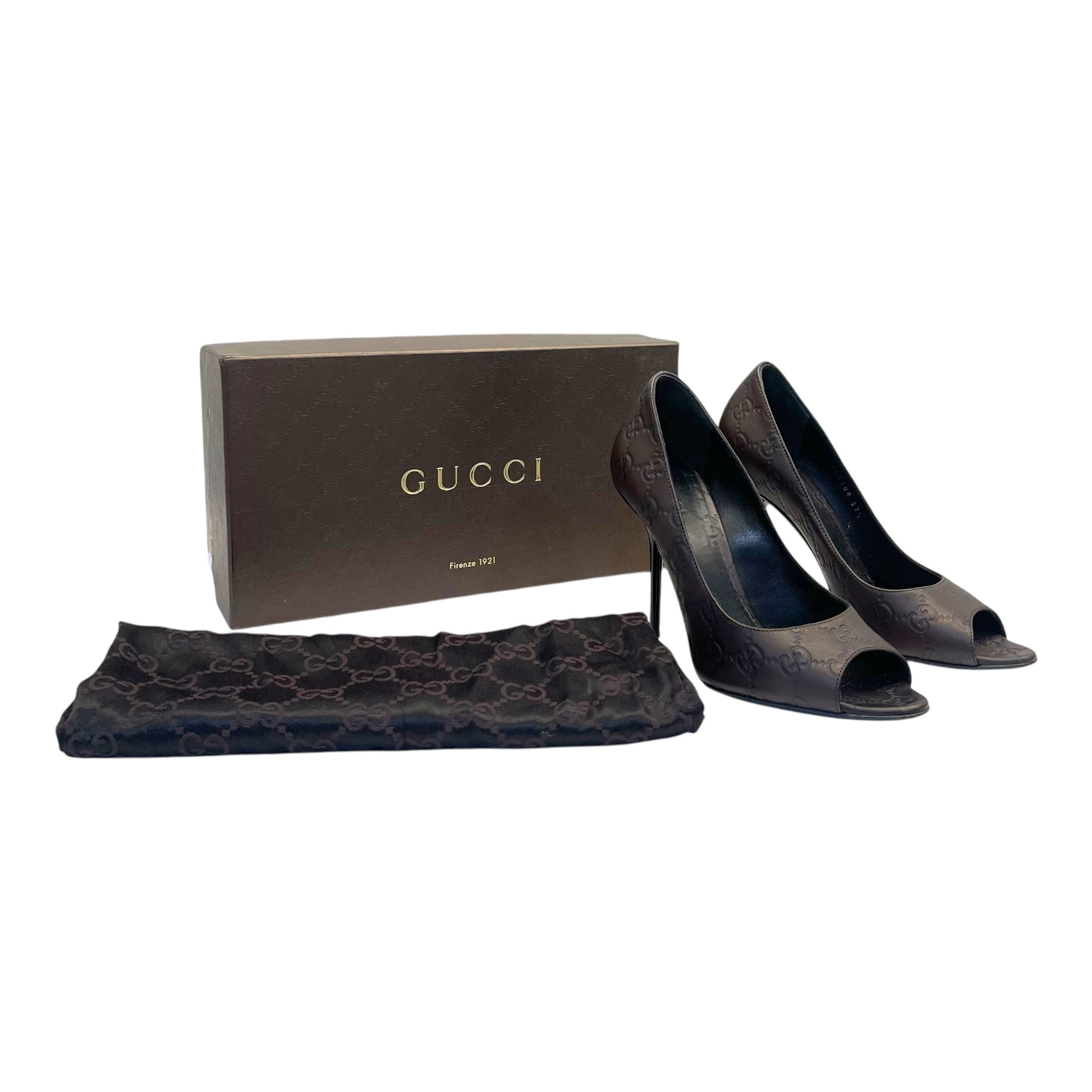 Gucci GG Brown Pump Heels EU 37.5