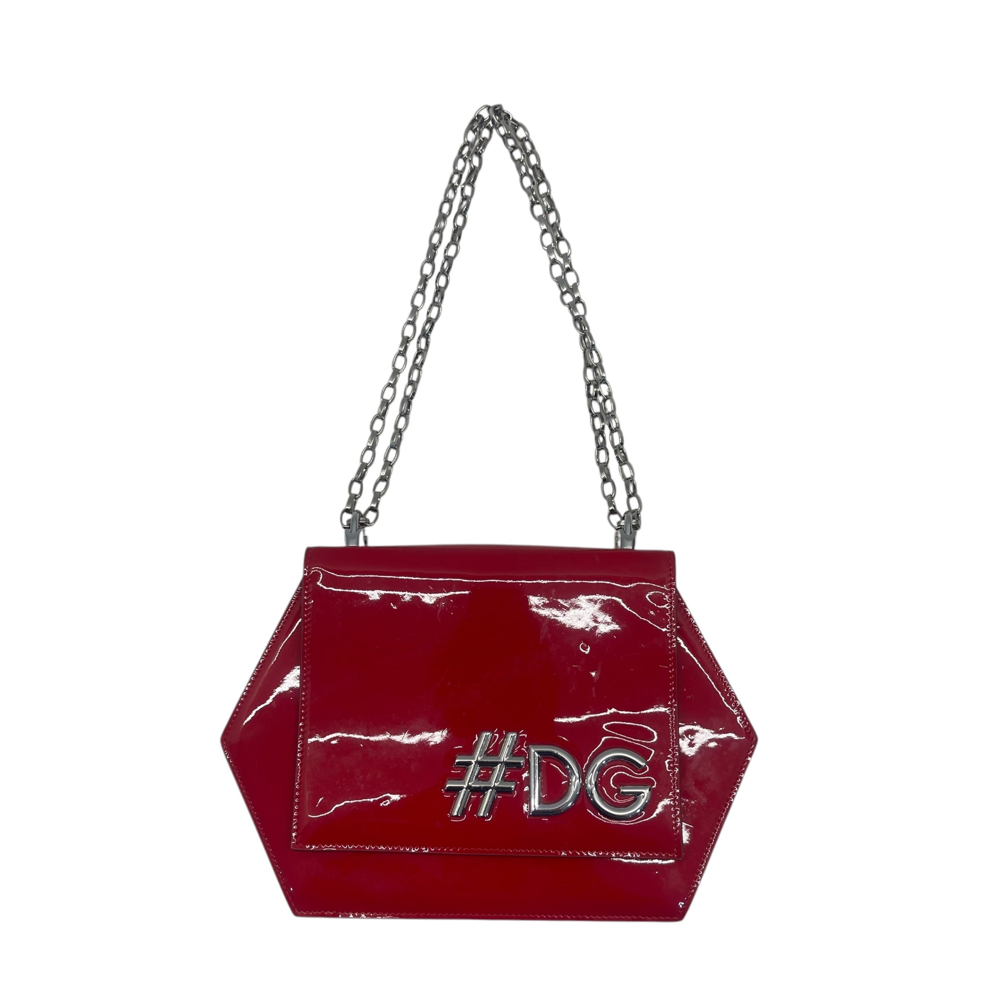Dolce and Gabbana Red Patent Leather Bag