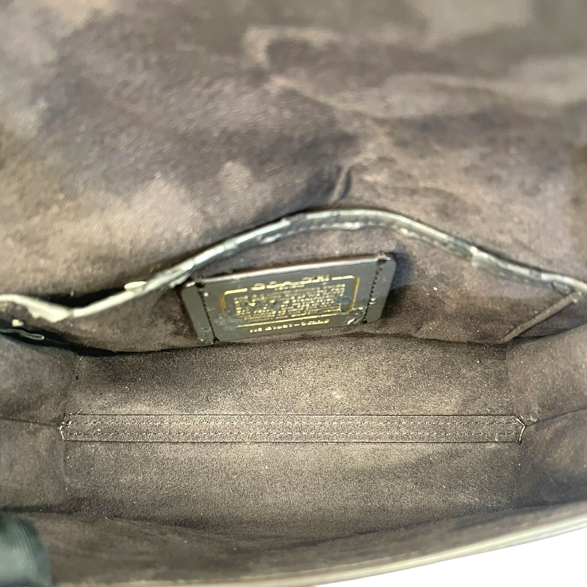 Coach Parker 18 Gold Glitter Shoulder Bag