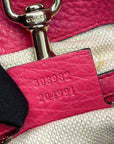 Gucci Medium Soho Chain Tote Fuchsia Pebbled Leather