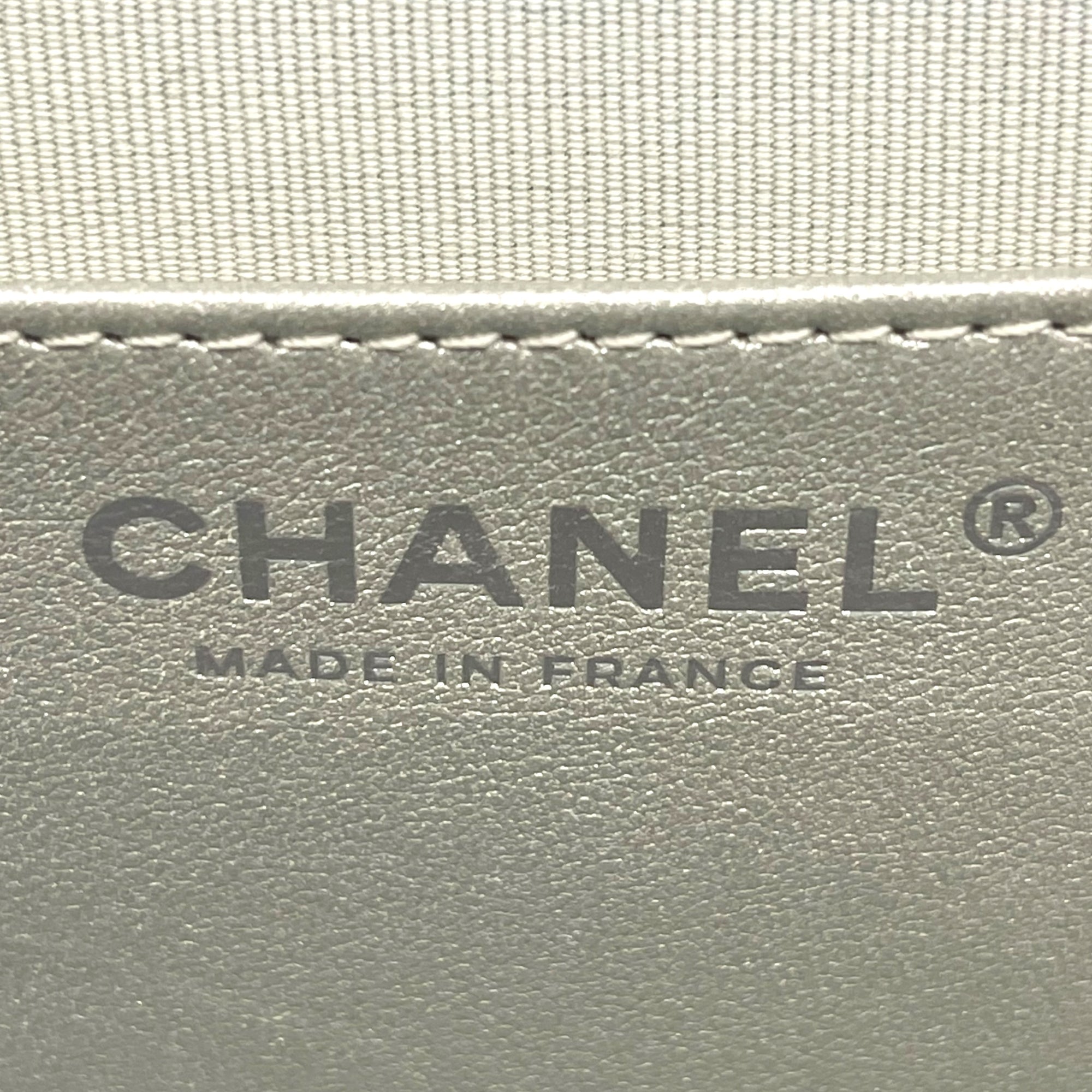 Chanel Heart Bag Metallic Silver Lambskin