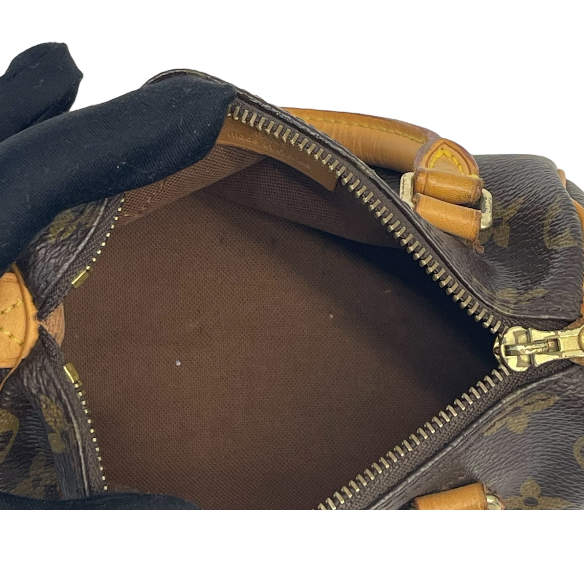 Louis Vuitton Monogram Canvas Nano Speedy Bandouliere Bag