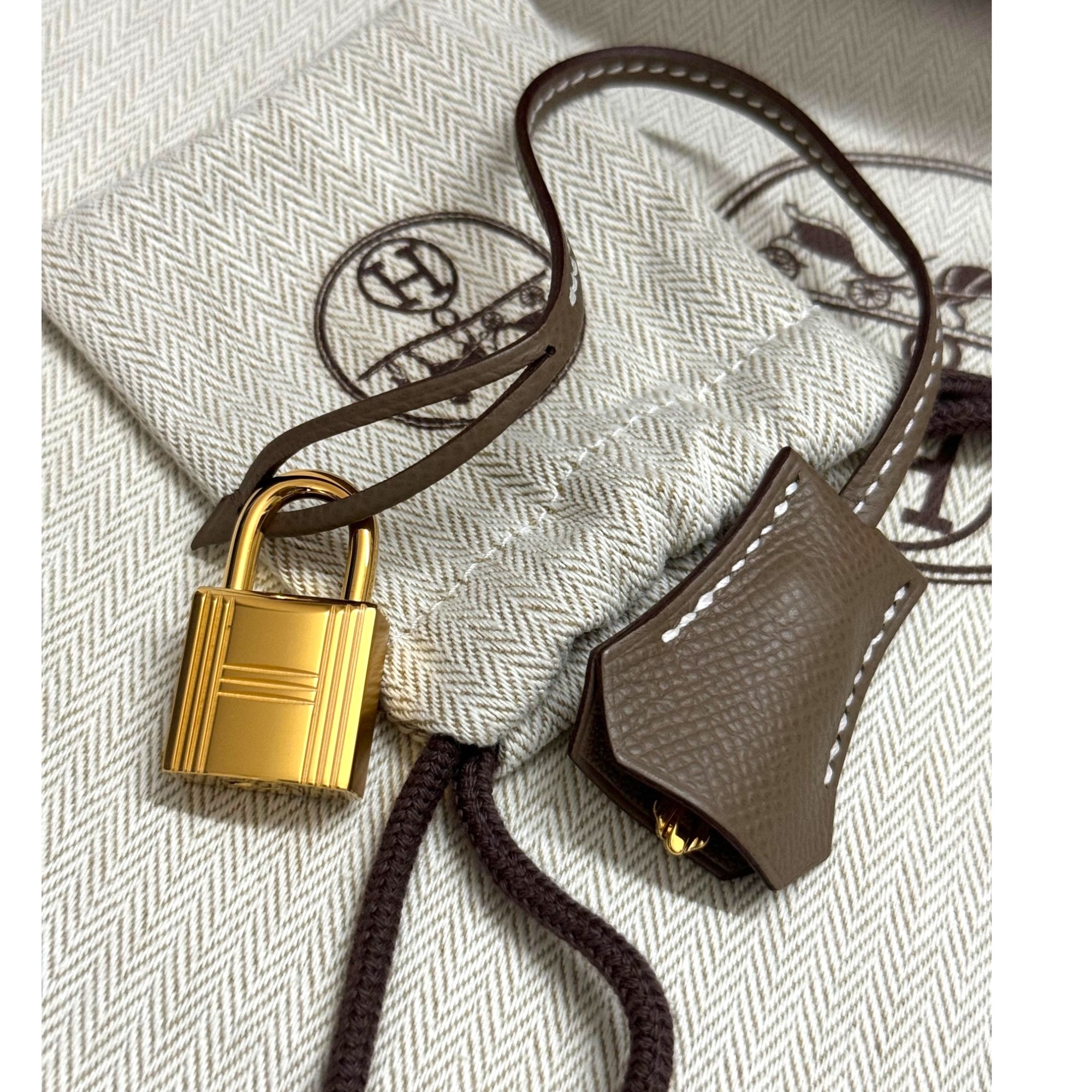 Hermes Kelly II Sellier 32 Epson Etoupe