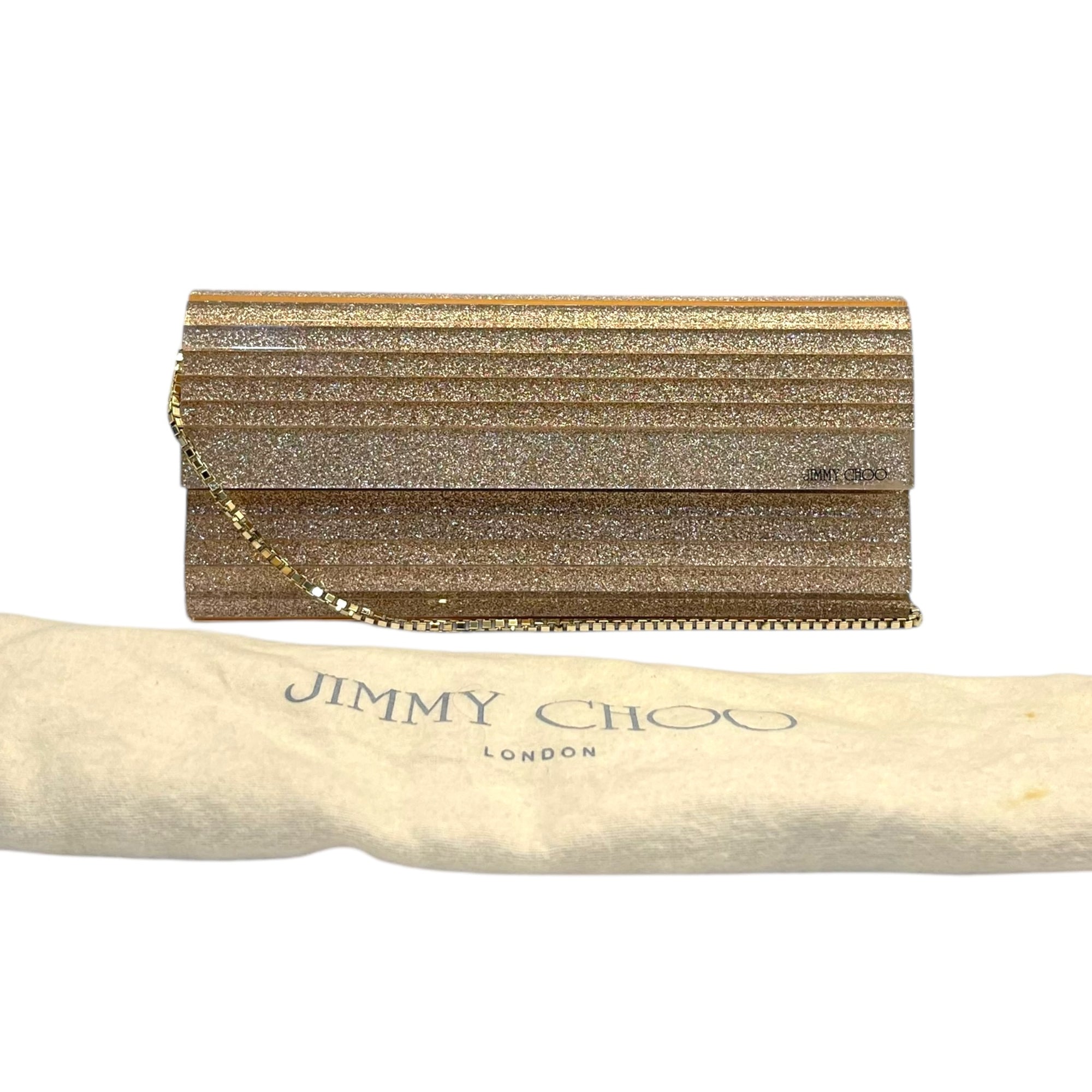 Jimmy Choo Glitter Acrylic Sweetie Clutch