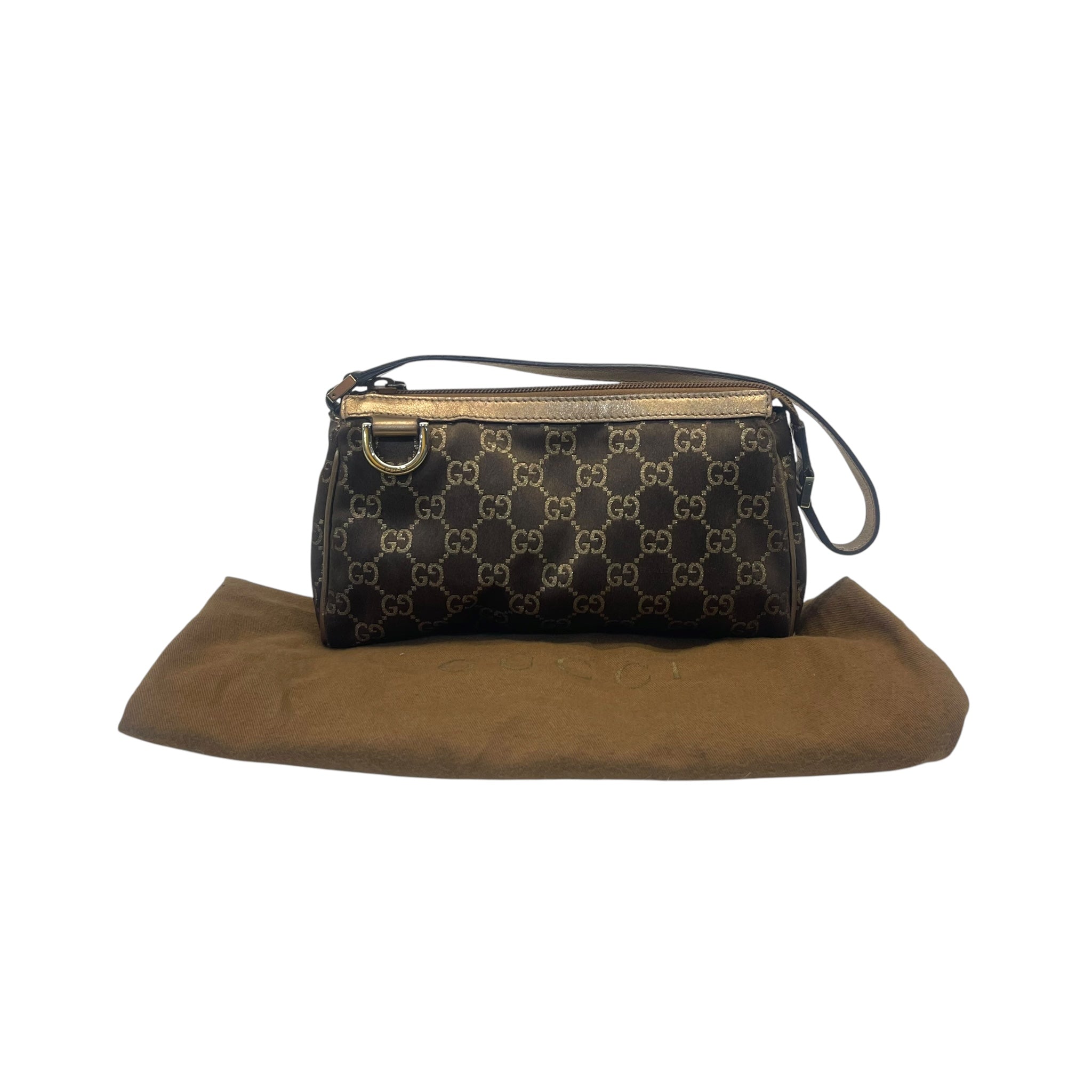 Gucci Bronze Guccissima Pochette Clutch Bag