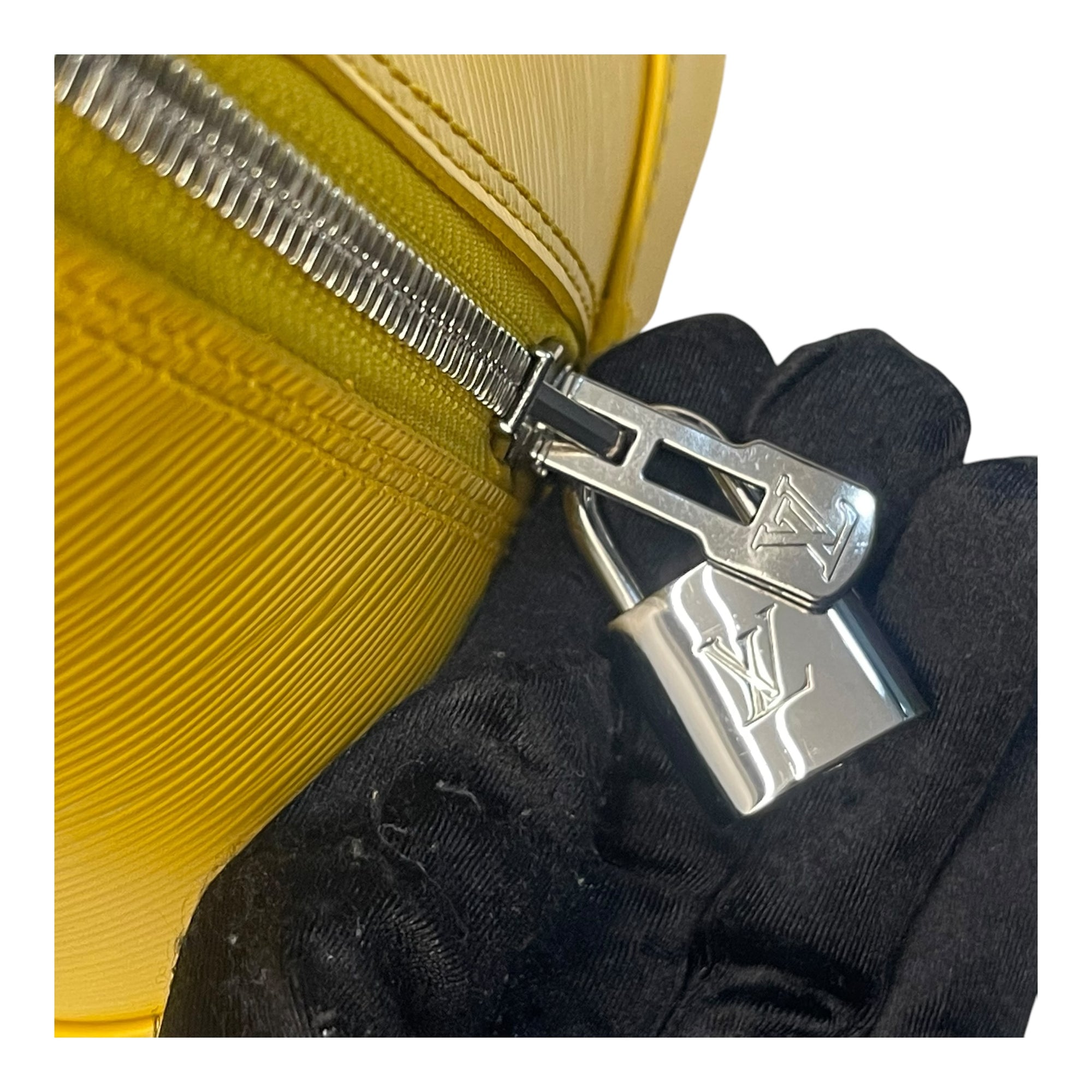 Louis Vuitton Citron Epi Leather Alma MM Bag