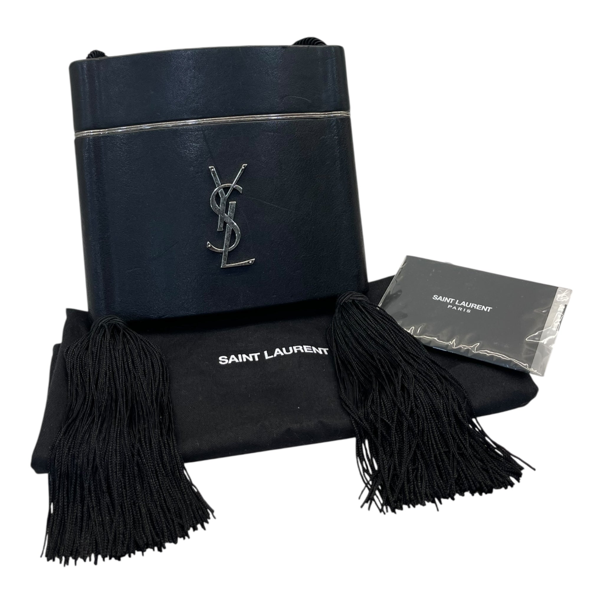 Saint Laurent "Tuxedo Box Minaudière" with Tassels Crossbody Bag