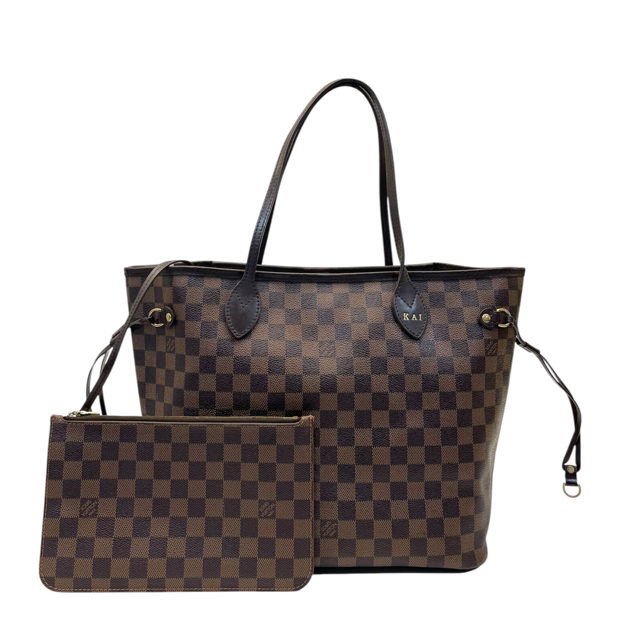 Louis Vuitton Damier Ebene Canvas Neverfull MM Bag