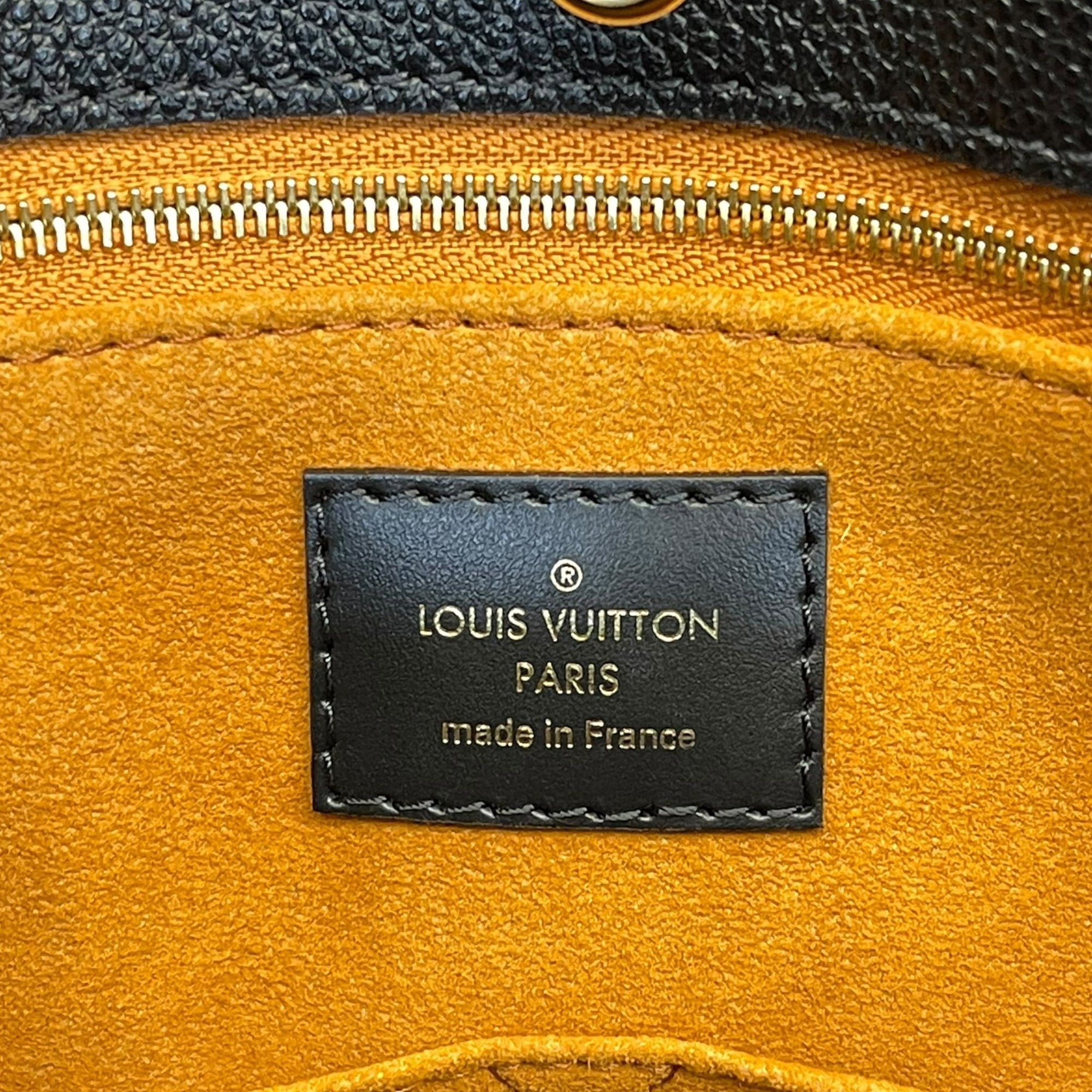 Louis Vuitton Black Monogram Empreinte Leather OnTheGo GM Tote Bag