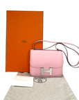 Hermès Constance 18 Rose Sakura Swift Brushed Palladium Hardware