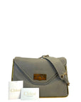 Chloe Sally Shoulder Bag Grey Leather