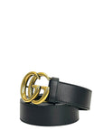Gucci GG Marmont Black Leather Belt 95 cm