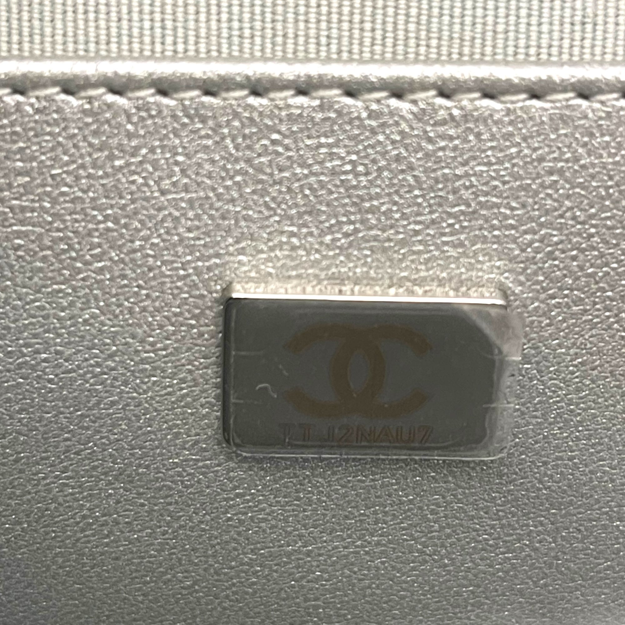 Chanel Heart Bag Metallic Silver Lambskin