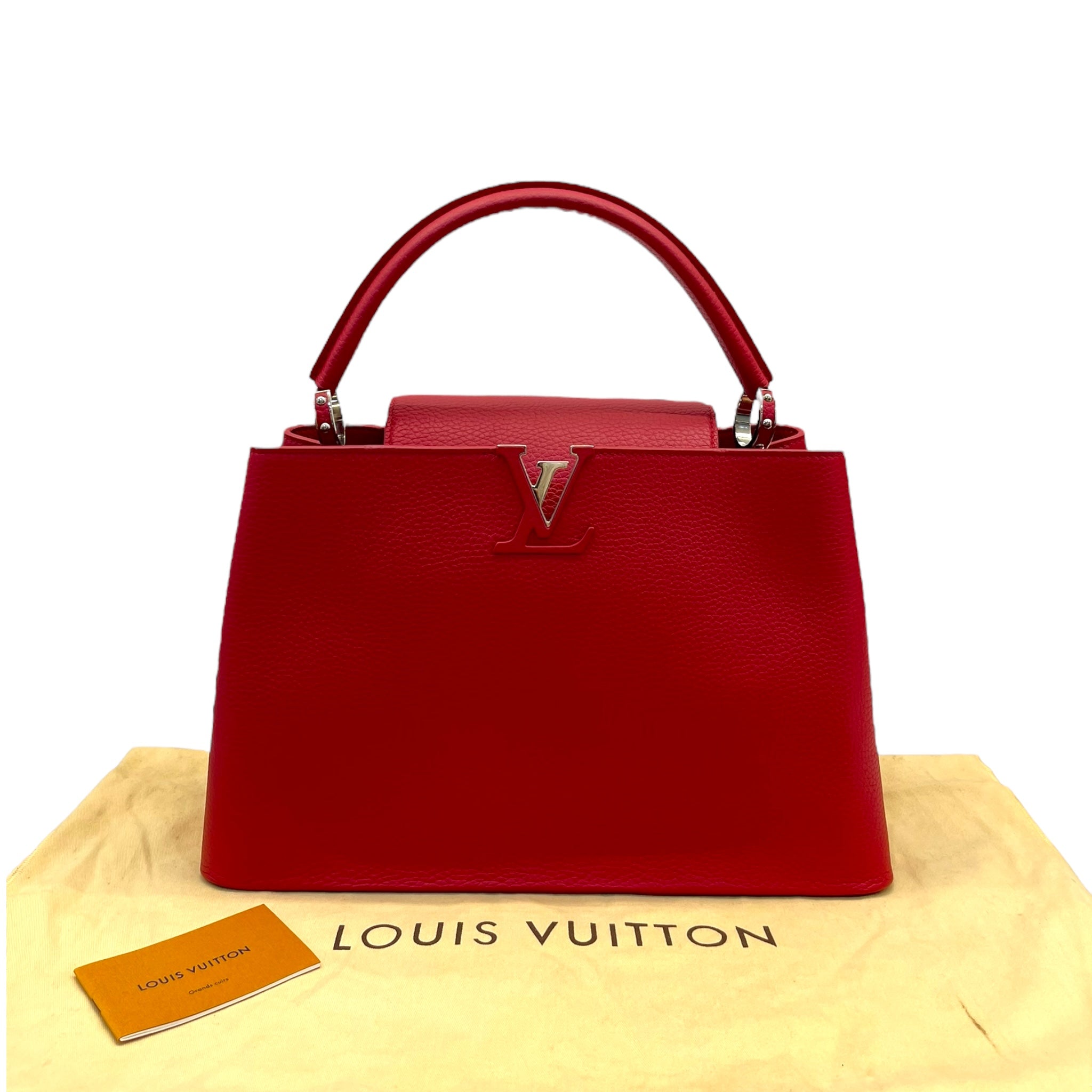 Louis Vuitton Capucines Rubis Taurillon Leather MM Bag