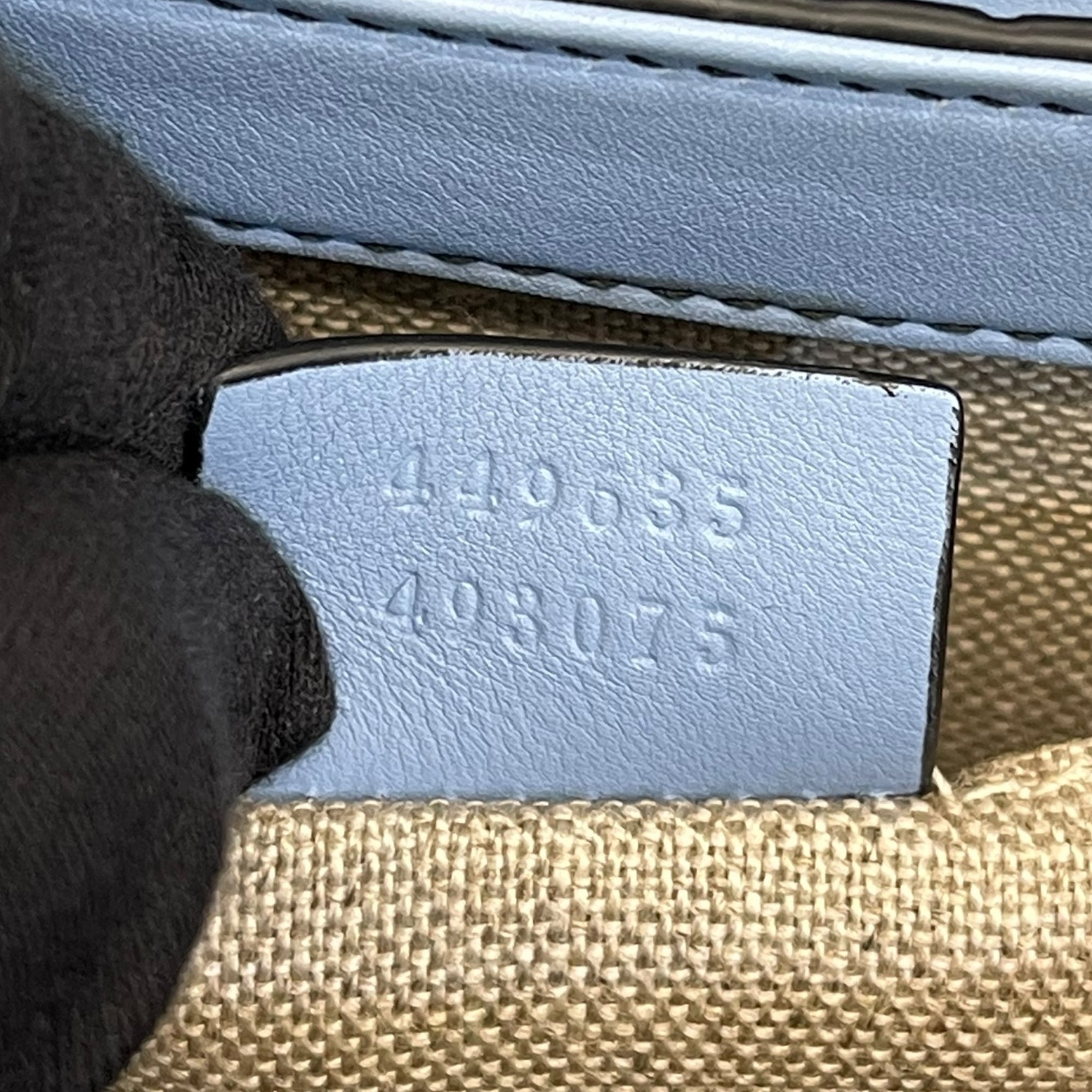 Gucci Double G Embossed Emily Full Leather Chain Bag