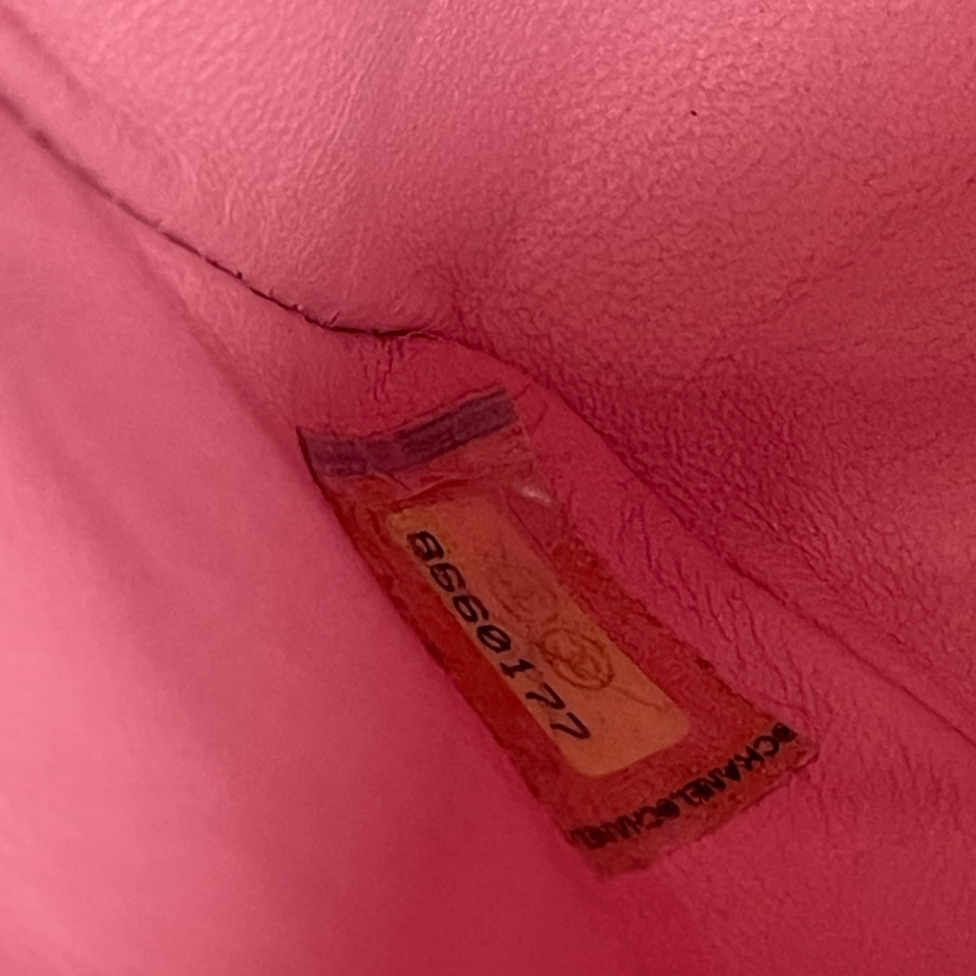 Chanel Classic Double Flap Pink Tweed Shoulder Bag