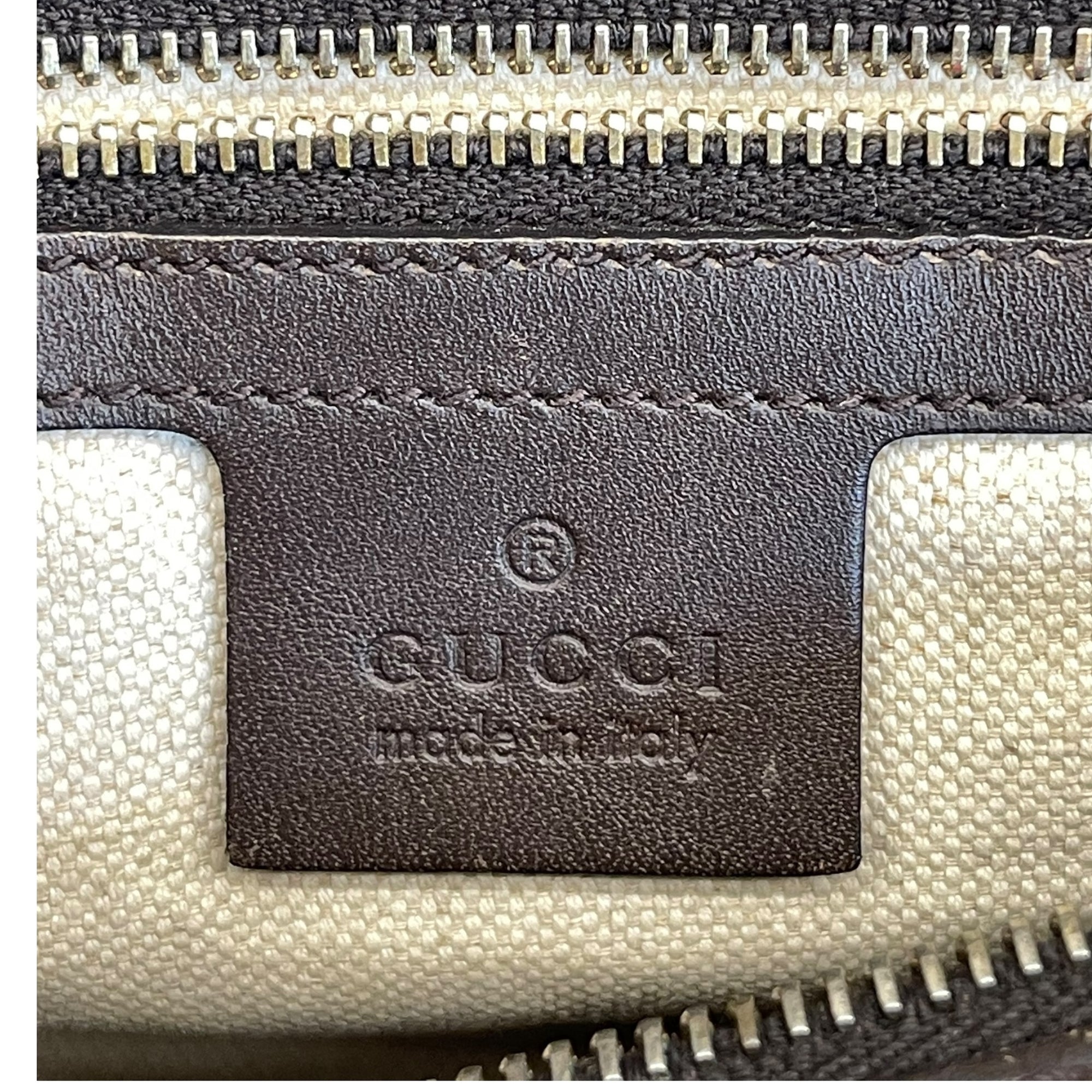 Gucci Vintage Web Boston Medium Bag Brown/Beige GG Canvas