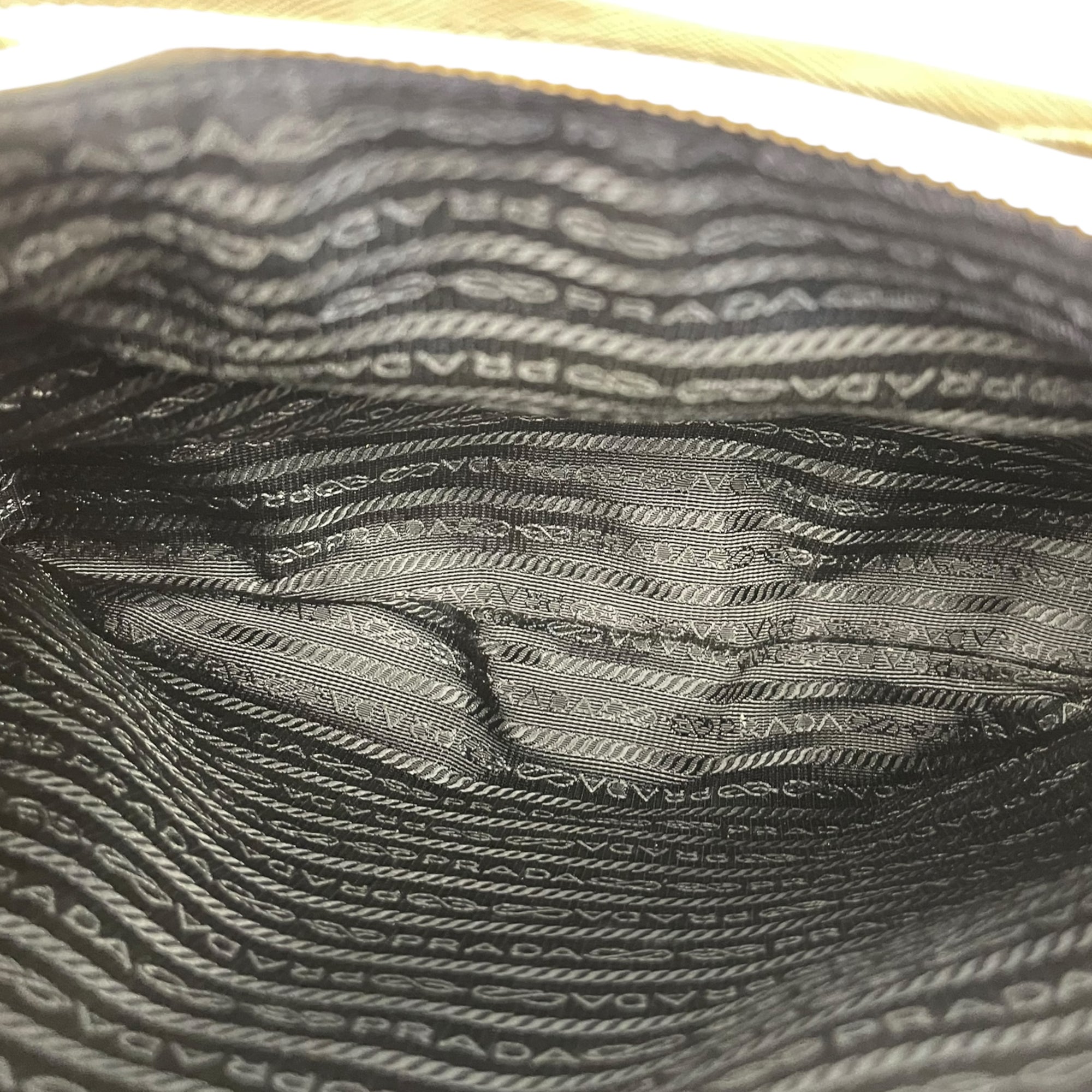 Prada Double Zip Tote Black/White Saffiano Leather