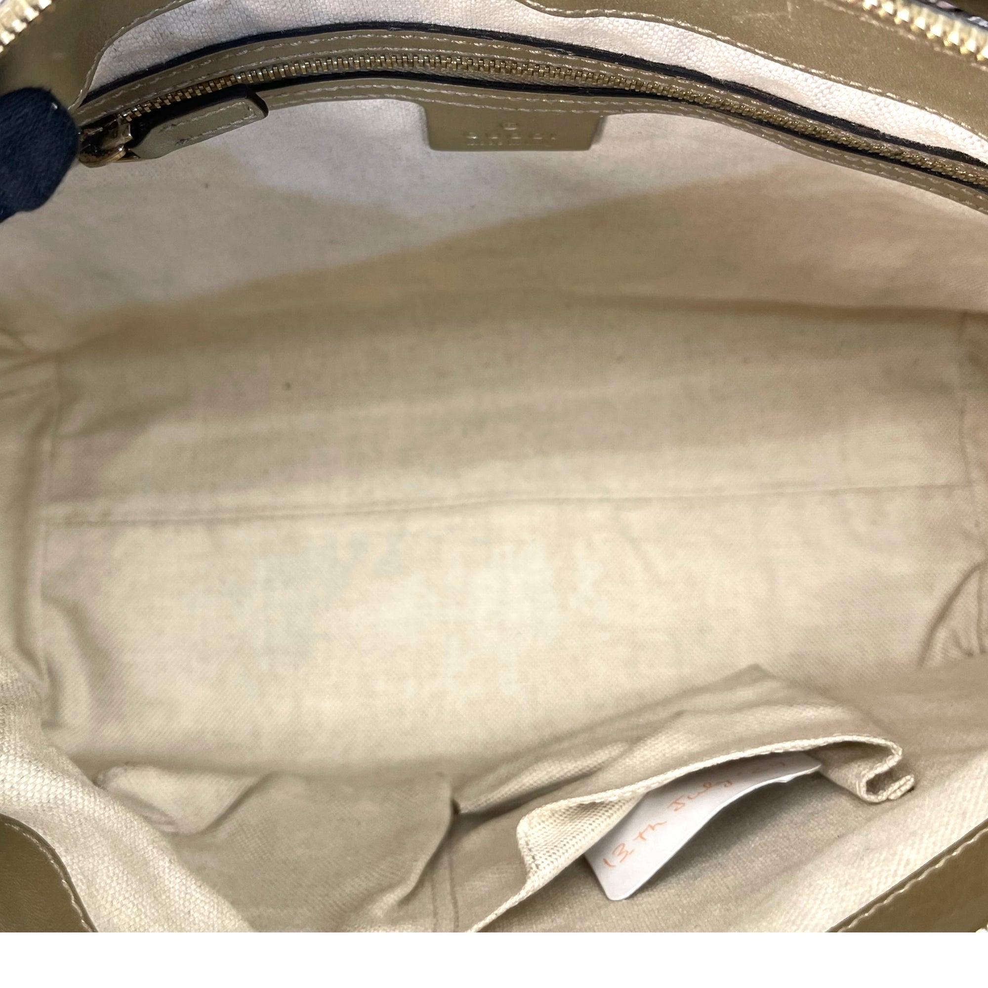 Gucci Gold Leather Guccissima Mayfair Tote Bag