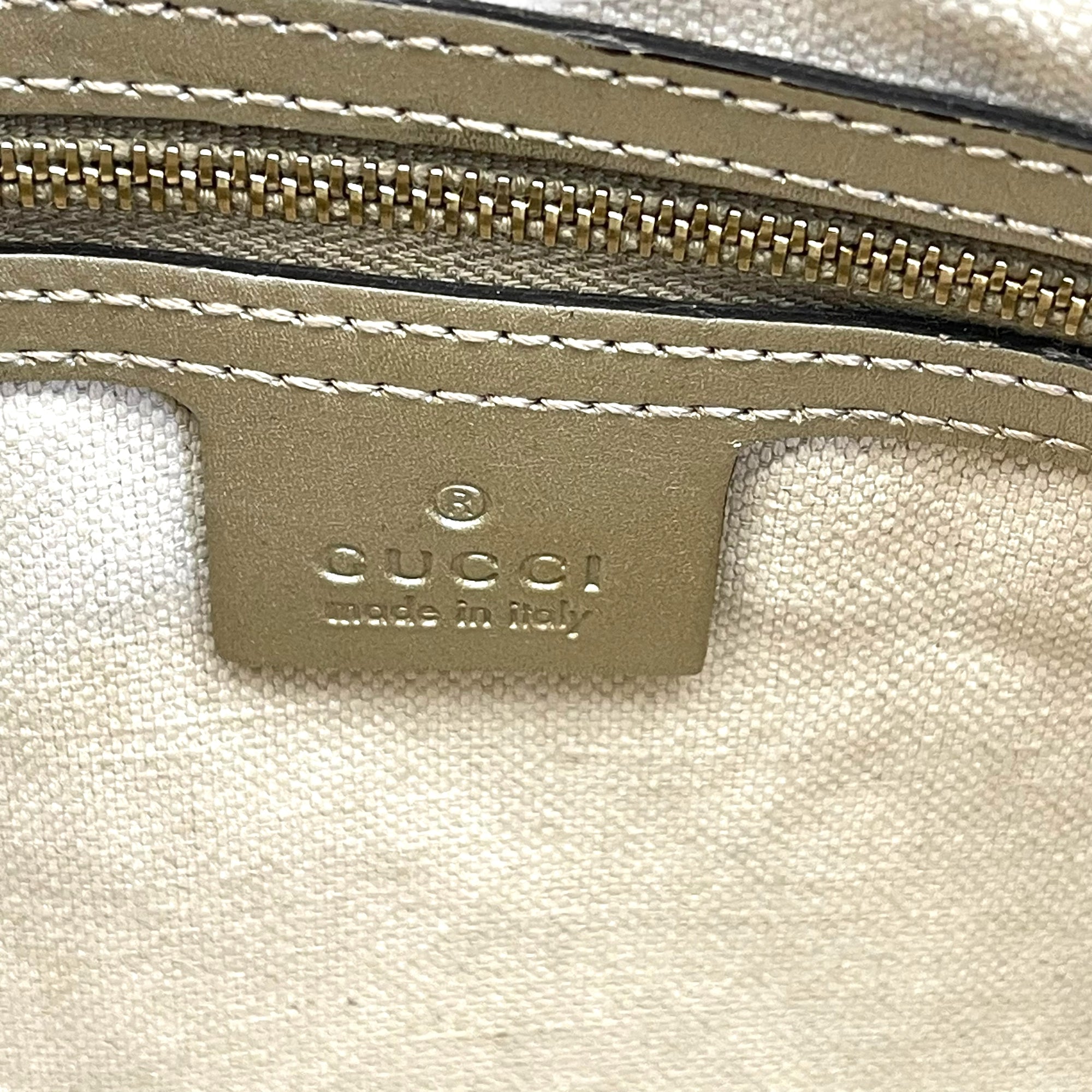 Gucci Gold Leather Guccissima Mayfair Tote Bag