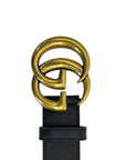 Gucci GG Marmont Black Leather Belt 95 cm