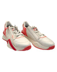 Fendi Pink/White Leather Fendi Flow Sneakers EU 38
