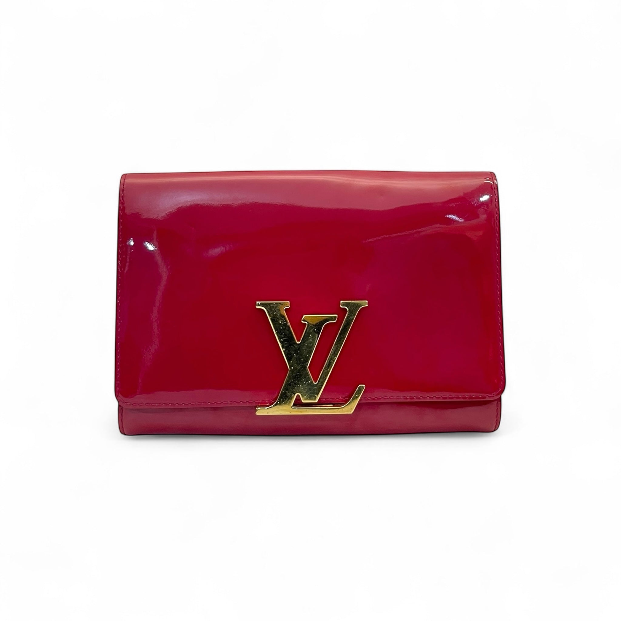 Louis Vuitton Patent Leather Louise MM Clutch
