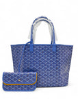 Goyard Le Jardin Saint Louis PM Tote Bag Sky blue Goyardine coated canvas